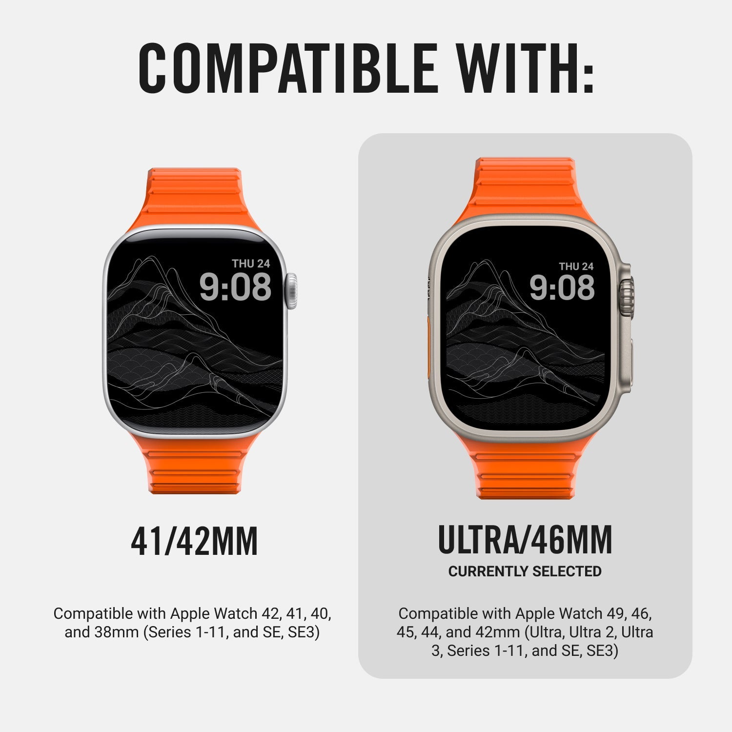 Everyday Watch Straps - Ultra/46mm - Basecamp Orange