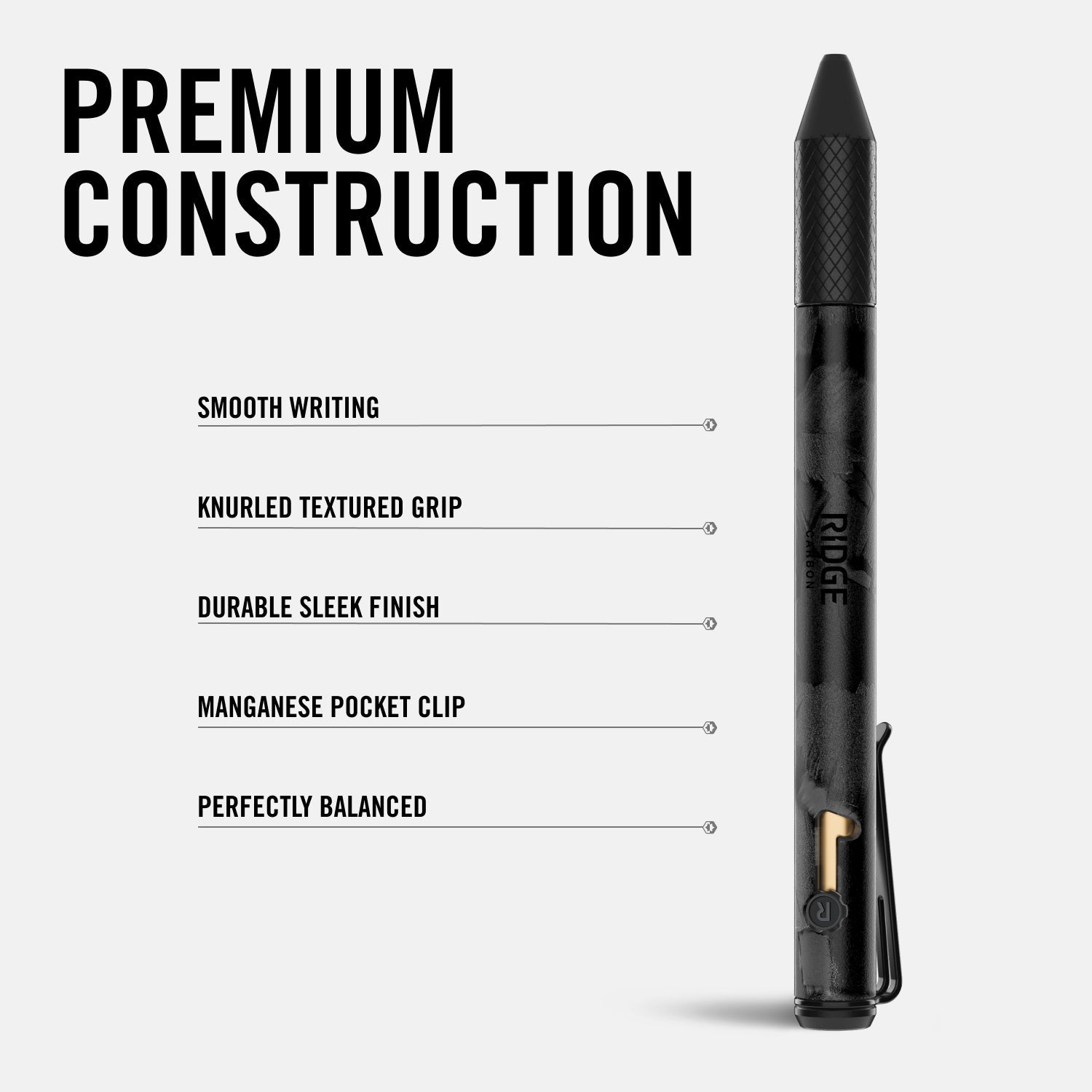 Ridge Bolt Action Pen - Rodeo Red