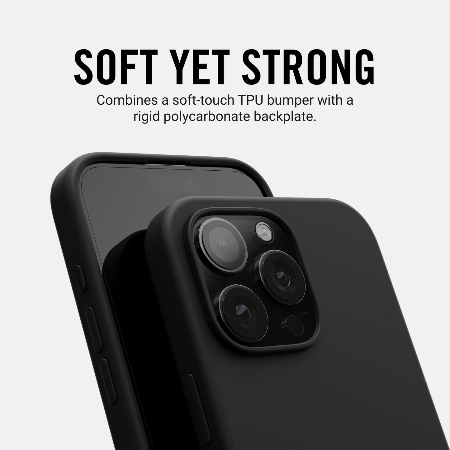 Ridge Phone Case - Matte Black - iPhone 16 Plus
